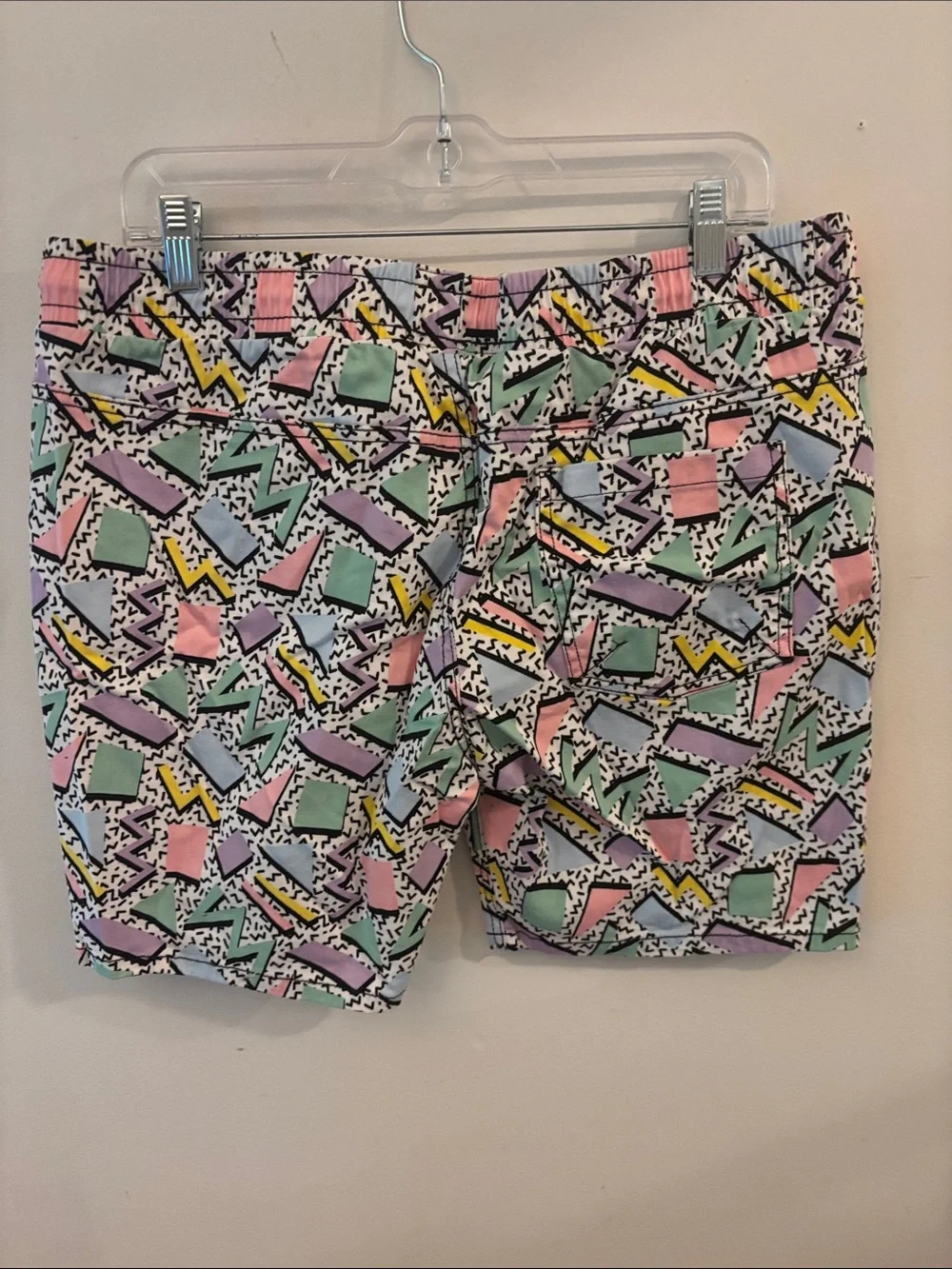 Oh Snap Drill Clothing Co 90s Retro Graphic Print Stretch Twill Shorts Men's XL